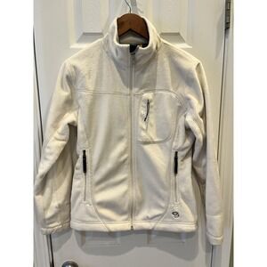 Mountain Hardware Windstopper Jacket Womens Size S Ivory Super Soft Fleece